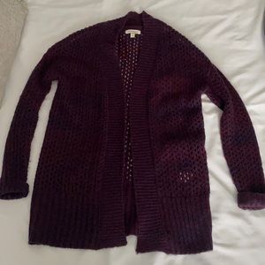Purple medium cardigan